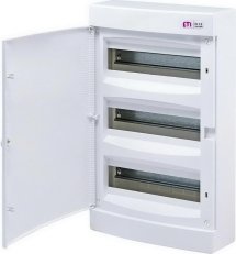 Nástěnná rozvodnice ECT36PO 36M (3x12) IP40 ETI 001101009