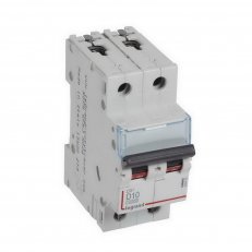 DX3 JISTIČ, 2 PÓLOVÝ, CHAR. D,10A 10000A/16KA LEGRAND 409449