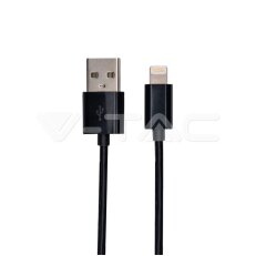 Iphone Cable Black With MFI Licence, VT-5552 V-TAC SKU8452
