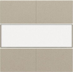 Středový kryt 4xbezpot.tlačítko 24V+LABEL-CHAMPAGNE COATED NIKO 157-40250