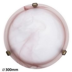 Alabastro E27 1x 60W IP20 tabákový alabastr/bronz úchyt RABALUX 3253