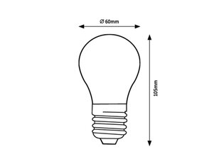 Světelný zdroj Filament Smart,E27 A60, 4W, 300lm, H10,5 RABALUX 1987