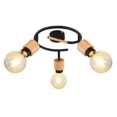 Stropní svítidlo JORNA černá 3xE27, max. 40W 230V GLOBO 54031-3