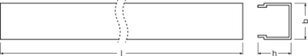 Kryt profilu LEDVANCE Covers for LED Strip Profiles -PC/W01/D/1