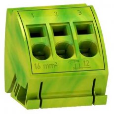 Schneider 04215 4 zemnící bloky s 3 svorkami 16mm2