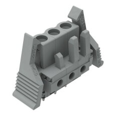 Pružinová svorkovnice THT rovná 5 mm šedá 3pól. WAGO 232-133/039-000