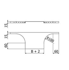 Víko T-kusu LIGHT LINEAR+  VTLL-1B (R100) 300 ''SZ'' ARKYS ARB-14830108