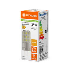 Světelný zdroj LEDVANCE LED PIN 12 V DIM P 3.8W 827 Clear GY6.35