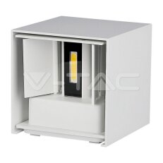5W Wall Lamp with Bridglux Chip White Body Square IP65 4000K V-TAC SKU217088