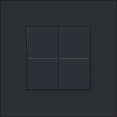 Niko bezdrátový tlačítkový stmívač pro Hue systém, Pure black, včetně rámečku