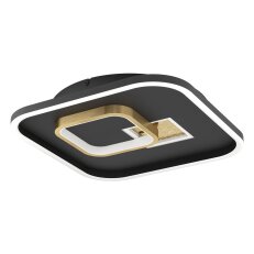 Nástěnné/stropní svítidlo TIRIOLO LED 380X380 černá/zlatá 16,2W IP20 EGLO 901245