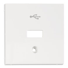 Kryt průchozí USB zásuvky, bílý SCHRACK EV104056--