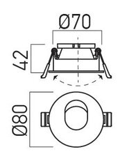 XPOLI REC. ADJ. SPOT WALL WASHER GU10/PA