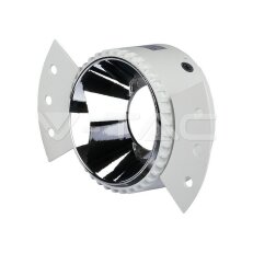 GU10 Fitting Round With White Frame + Chrome Reflector , VT-889 V-TAC SKU8879