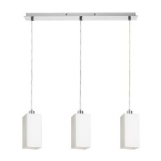 LIZ III 60 závěsná opálové sklo/chrom 230V E27 3x11W RENDL R14024