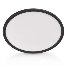 LED přisazené svítidlo FLORI kruhové, černé, 18W, neutrální bílá EMOS ZM1404