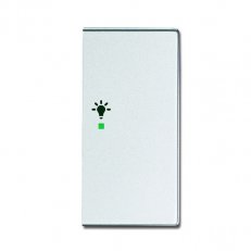 ABB Future linear Kryt 2nás pravý symbol osvětlení hliníková stříbrná SRL-2-R-83
