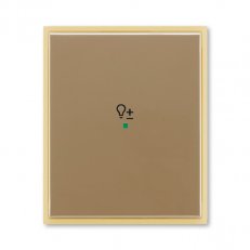 ABB Element Kryt 1násobný symbol stmívání kávová/ledová opálová 6220E-A01004 25