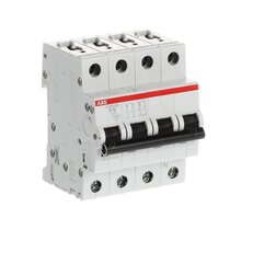 Jistič ABB S203-B10NA, 3F s odpojením N vodiče (3+NA), 10 A, char. B, 6kA,
