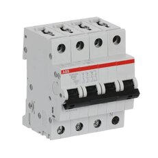 Jistič ABB S203-B40NA, 3F s odpojením N vodiče (3+NA), 40 A, char. B, 6kA,
