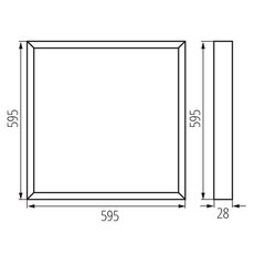 LED panel BLINGO AIO RM38W 60, KANLUX 39234