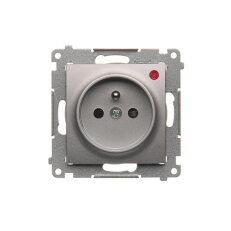 Zásuvka silová 1 násobná typ E (přístroj