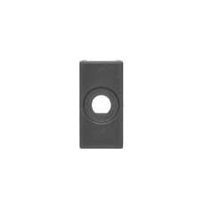 Kryt K45 prázdný s otvorem d10mm 45×22,5mm grafitově-šedá K102/14