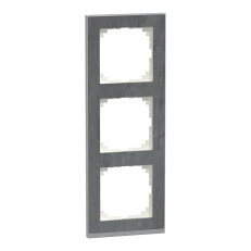 Krycí rámeček, Merten M-Pure Decor, trojnásobný, Slate SCHNEIDER MEG4030-3669