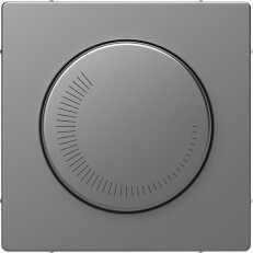 Centrální deska, Merten System D, pro ventilátor, stainless steel, plast