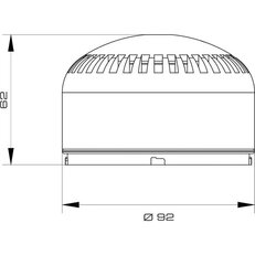 Modul multifunkčního LED svítidla SIR-E LED S IP66 87-105dB oranžová allCOLOR