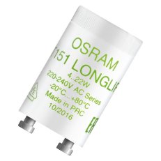OSRAM Starters for series operation at 230 V AC ( ST 151, ST 172) 151 LONGLIFE