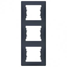 Sedna Rámeček trojnásobný vertikální, Graphite SCHNEIDER SDN5801370