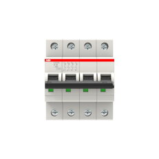 S204M-D25 4 fázový jistič 25 A char. D 10kA ABB 2CDS274001R0251