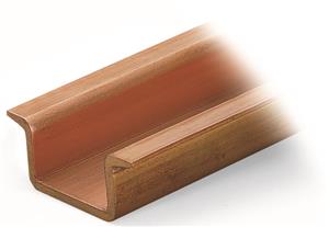 Měděná nosná lišta 35x15mm Tloušťka 2,3mm Měděná WAGO 210-198
