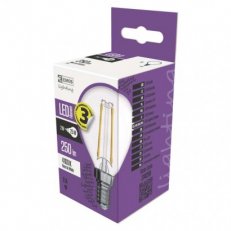 LED žárovka Filament 2W(25W) 250lm E14 NW mini globe Emos neutrální bílá