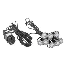 Venkovní zapichovací svítidlo SPINETOLI SET 9X LED řetěz 3,6W IP65 EGLO 98184