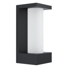 Venkovní nástěnné svítidlo CIVIDINO LED černá/satén 6W IP44 EGLO 98744