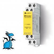Relé s NVK, DIN, 2Z+1R 6A, 24V DC, 1 modul. FINDER 7S.23.9.024.0210