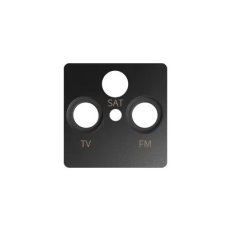Kryt pro anténní zásuvky R-TV-SAT, grafit KONTAKT SIMON 82037-38