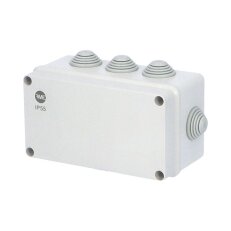 Krabice SolidBOX 68052 IP55 156x95x68mm plné víko stupň. vývodky (8x) FAMATEL