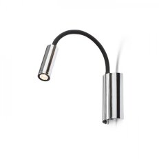 SHOW nástěnná černá chrom 230V LED 3W 3000K RENDL R12897
