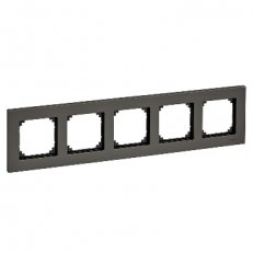 Merten Rámeček pětinásobný M-Elegance, Rhodium Grey SCHNEIDER MTN403514