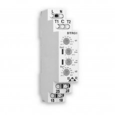 BMR DTR01 (-25...109 °C) Dvoukanálový termostat na DIN (1 modul) FENIX 4200052
