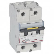 DX3 JISTIČ, 2 PÓLOVÝ, CHAR. D,100A 10000A/16KA LEGRAND 409459