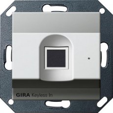 Čtecí jednotka Keyless In Fingerprint System 55 barva nerez GIRA 2617600