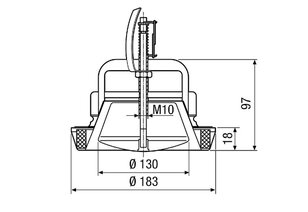 Maico 0151.0272 TB 15 ventil talířový protipožární DN 150