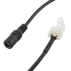 Napájecí kabel pro LED pásek 10mm s konektory 2p + DC 2,1x5,5mm zásuvka 15cm