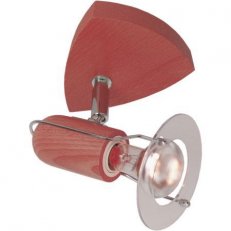 Stropní a nástěnné bodové svítidlo Šavl dřevo střední 40W IP20 E14 911301/84
