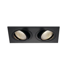 Downlight NEW TRIA 2 DL SQUARE černé matné 2x6W 38° 3000K vč.ovladače SLV 113920