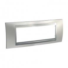 Unica Top rámeček šestimodulový Cromo mat/Aluminium SCHNEIDER MGU66.106.038